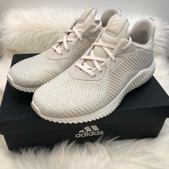 adidas alpha bounce cream white